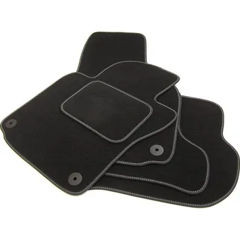 autokoberec Textilní autokoberce Audi A8 (od roku 2017>) s fixací - Velvet Světle šedá koženka