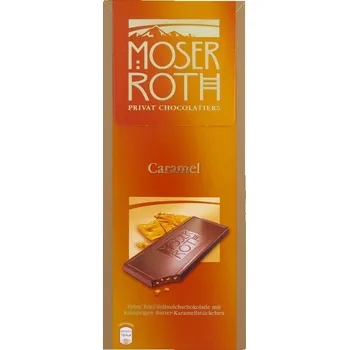 Čokoláda Moser Roth Caramel mléčná s kousky karamelu 125 g