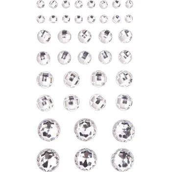 DP Craft Samolepící kamínky krystal mix velikostí 40ks