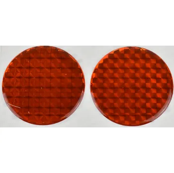 Carvin Samolepící odrazka kulatá - 50mm oranžová 2ks