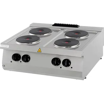 Sporák Maxima Výkonný sporák - 4 hořáky - elektrický - dvojitá jednotka - hloubka 70 cm