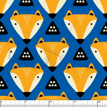 Fleece antipiling, Lišky na modré