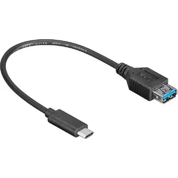 Datový kabel Acoustique Quality USB 3.1 USB-C samec USB 3.0 A samice 0,2 m černý