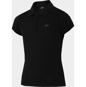 Dívčí tričko 4F HJL22-JTSD004 DEEP BLACK Dětské tričko EU 122