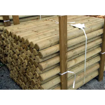 Ohradník Palisáda průměr 12 cm (délka 50 cm až 200 cm) Délka: 50 cm, Impregnace: Bez impregnace