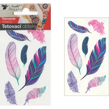 Tetování Anděl Přerov, s.ro. Tetovací obtisky 10,5x6 cm- pírka