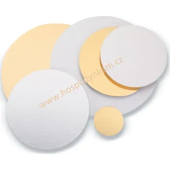 Dortová podložka zlato-stříbrná 24cm