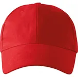 MALFINI 6P 305 / Šestipanelová kšiltovka - červená Nastavitelná