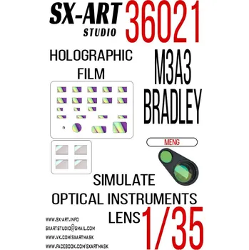 Plastikový model SX-ART 1/35 Holographic film M3A3 BRADLEY (MENG)