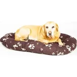 Polštář ovál bavl. Tlapka hnědo/béžová 80 cm