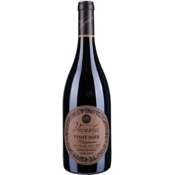 Víno Vinařství Libor Veverka Pinot Noir výběr z hroznů Veverka 0,75l