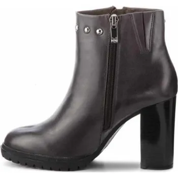 Dámské kozačky Caprice dámské polokozačky na vysokém podpatku 9-25410-21 dk grey Velikost: 38,5