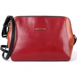 Dvouoddílová luxusní dámská kožená crossbody kabelka Marta Ponti A19 vícebarevná
