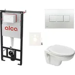 Cenově zvýhodněný závěsný WC set Alca do lehkých stěn / předstěnová montáž + WC Ceramia S-Line Pro SIKOASP5