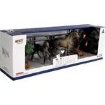 Sada figurek Černí koníci s farmářem a…