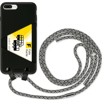 Pouzdro na mobilní telefon ArtWizz HangOn kryt se šňůrkou pro iPhone 8 Plus / 7 Plus, černý