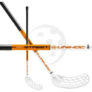 Florbalová hůl Unihoc STREET 35 White/Orange Oboustranná 75 cm (= 86 cm)