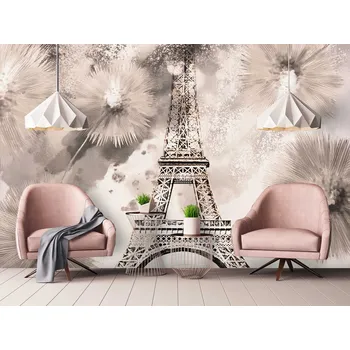 Fototapeta Malvis ® Tapeta Abstraktní Eiffelova věž Vel. (šířka x výška): 216 x 140 cm