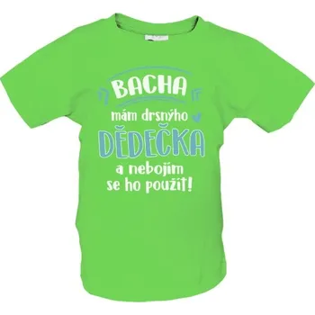 Tričko s potiskem Drsný dědeček- pro chlapečka dětské