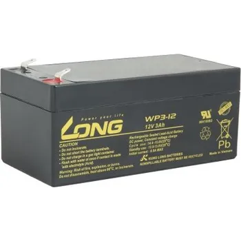 Počítačové příslušenství LONG baterie 12V 3Ah F1 (WP3-12)