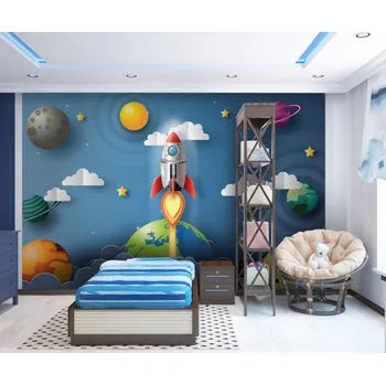 Tapeta Malvis ® Dětská tapeta Raketa ve vesmíru Vel. (šířka x výška): 216 x 140 cm