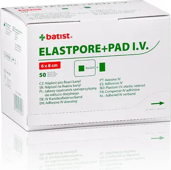 Náplast BATIST Medical Elastpore + PAD 6 x 8 cm 50 ks