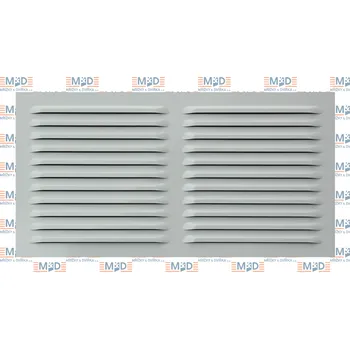 Větrací mřížka Větrací mřížka 500x260 mm hliníková bílá (500*260 mm hliníková bílá větrací mřížka)