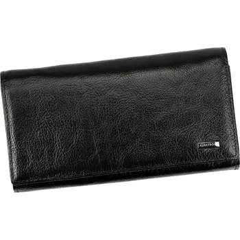 Peněženka Dvouoddílová černá kožená peněženka Albatross 3523