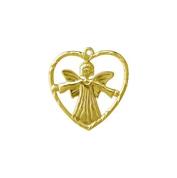 Vánoční ozdoba Vánoční ozdoba Angel in Heart Gold 7 cm