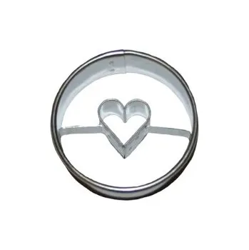 Vykrajovátko Vykrajovátko kolečko se srdíčkem uvnitř 4,3 cm