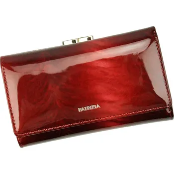 Peněženka Dámská lesklá kožená peněženka Patrizia Piu FF-108 červená | KabelkyproVas.cz
