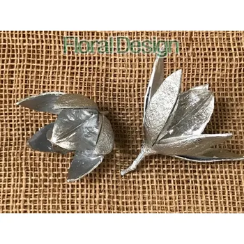 Vánoční dekorace Wild Lily loose 10 ks stříbrná