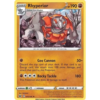 Karetní hra Rhyperior 091/196 - Lost Origin Typ karty: Non-Holo
