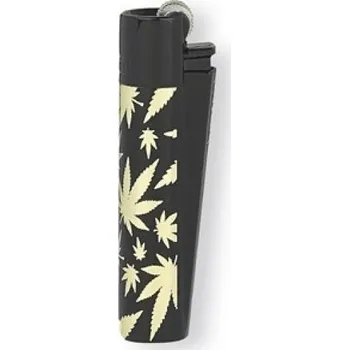 Zapalovač Clipper zapalovač Gold Leaf v dárkovém balení motiv: Gold Leaf Černý