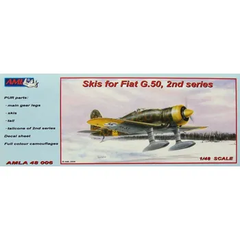 Plastikový model AML 1/48 Skis for Fiat G.50 2nd series + decal sheet