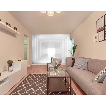 Tapeta Malvis ® Tapeta 3D bílá chodba Vel. (šířka x výška): 144 x 105 cm