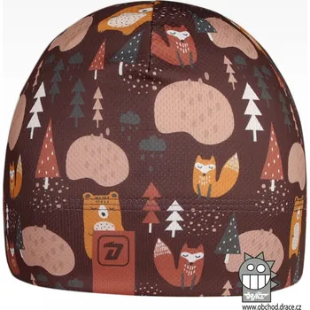 Čepice Funkční čepice Dráče - Bruno 167, stromy/ zvířátka Barva: Hnědá, Velikost: S 50-52