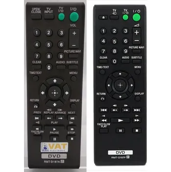 SONY RMT-D198P - náhradní dálkový ovladač