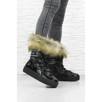 Dámská zimní obuv Ctogo Gogo Sněhule s kožíškem SJ2099-1B Velikost: 36