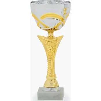 Cinkili Pohár C24016 stříbrný/zlatý Označení: B, Výška: 30 cm, Průměr: 120 mm
