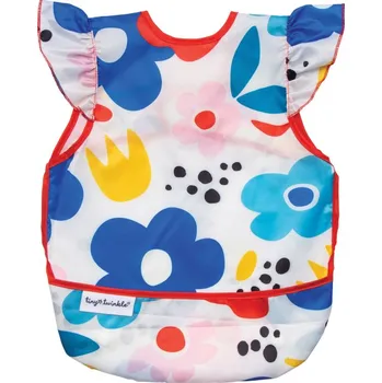 Bryndák Tiny Twinkle Zástěrka s bryndákem s volánky, S - Modern Floral