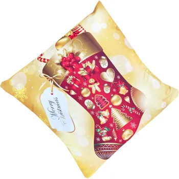 Povlečení Numberoplus Vánoční povlak na polštář - Vánoční punčocha