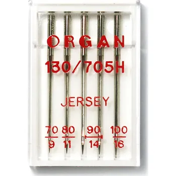 JEHLA ORGAN 130/705H, JERSEY 70-100, KULATÁ ŠPIČKA, BALENÍ 5KS