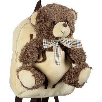 Městský batoh MONOPOL Batoh Plush Backpack Teddy Bear Brown