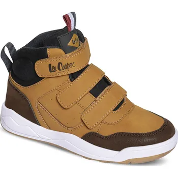 Dětská móda Lee Cooper LCJ-22-29-1322K Dětské zimní kotníkové boty hnědé 30