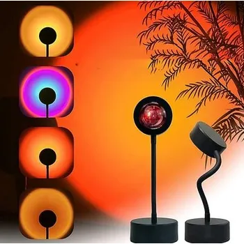 Lampička Projekční lampa projektor s efektem západu slunce