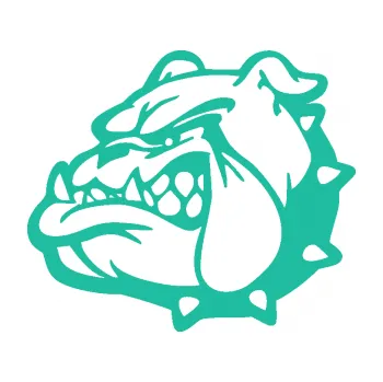 Polep vozidla Pes 174 levá rozzuřený buldok (25 - tyrkysová) SAMOLEPKA NA AUTO, NÁLEPKA, FÓLIE, POLEP, TUNING, VLASTNÍ TEXT, TISK, AUTOSAMOLEPKY.cz, POLEPY, OBRÁZEK, LOGO, 3D STICKERS