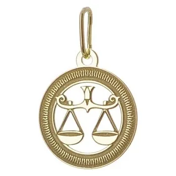 Přívěsek Přívěšek znamení Váhy ze žlutého zlata PA1766