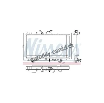 Chladič motoru Chladič motoru NISSENS 66625