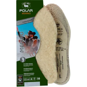 Vložka do bot Ovčí Věci Zimní stélka Polar s ovčí vlnou merino s upravitelnou velikostí přírodní